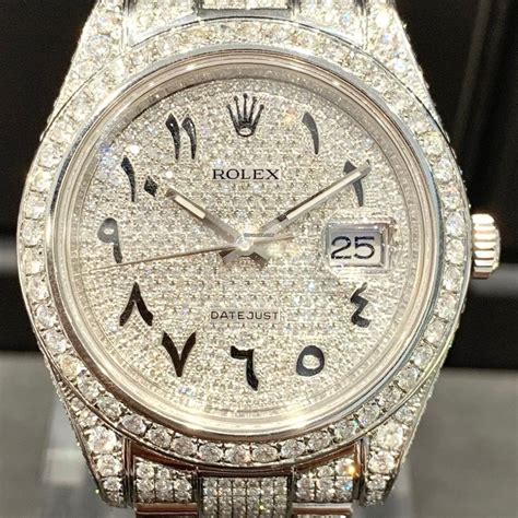 iced fake diamond rolex|rolex iced out arabic.